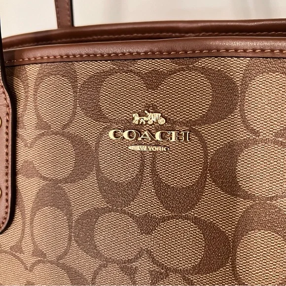 COACH Drawstring Carryall In Signature Canvas - Picture 6 of 15